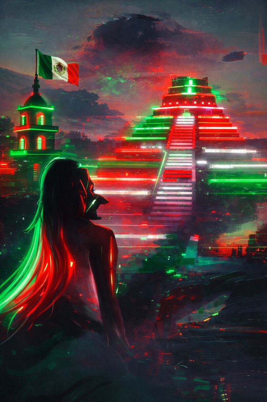 magnetronic neotrex cyberpunk CDMX fondo