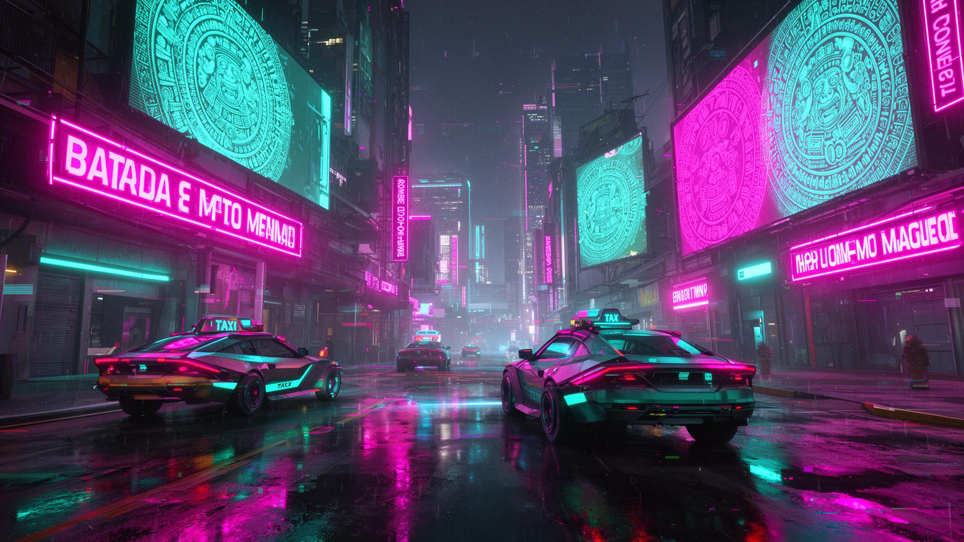CDMX cyberpunk neón